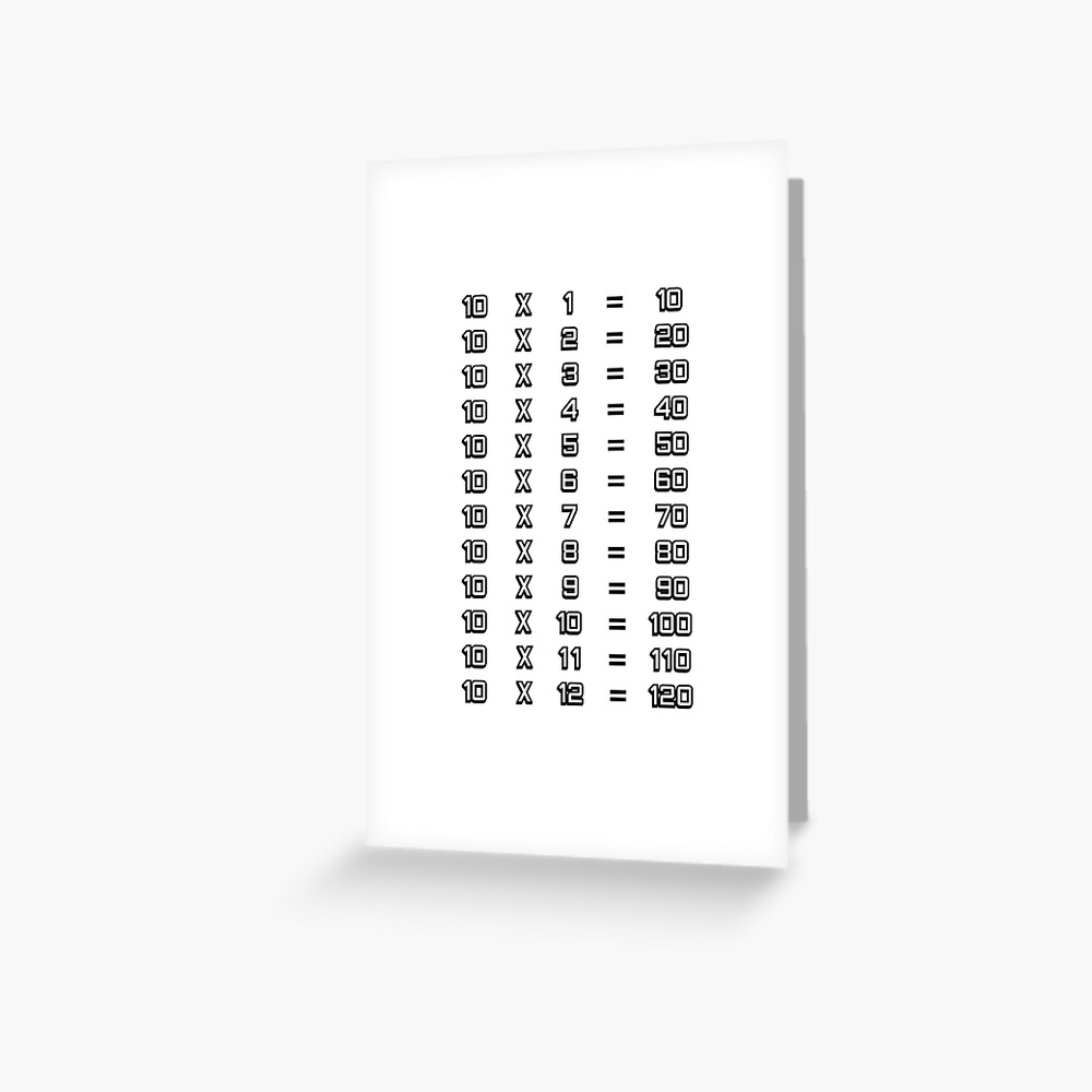 10-x-table-ten-times-table-chart-multiplication-tables-for-children-greeting-card-by