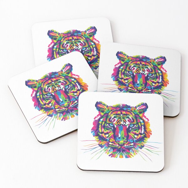 Item preview, colorful tiger head designed and sold by Karamstore20.