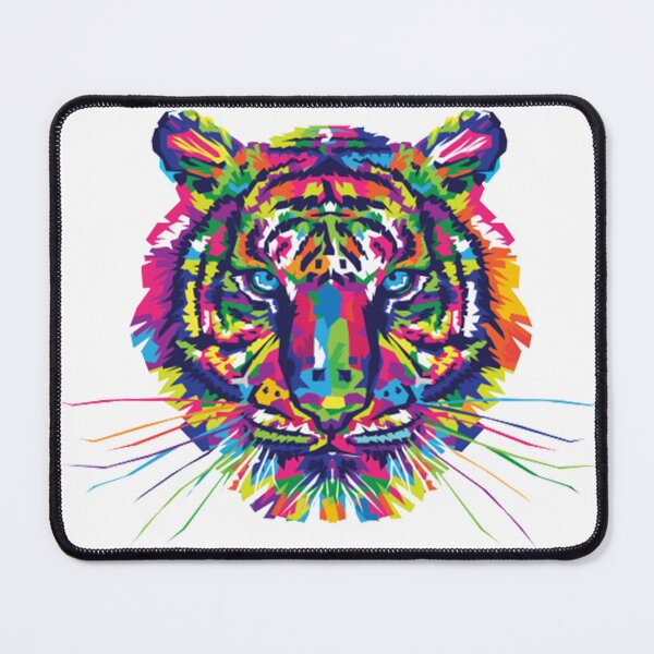 Item preview, colorful tiger head designed and sold by Karamstore20.