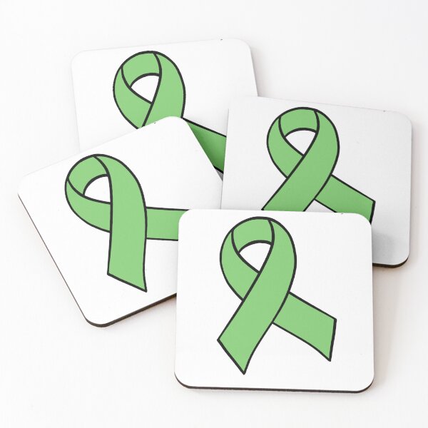Item preview, Green Awareness Ribbon designed and sold by AllTheSpoons.