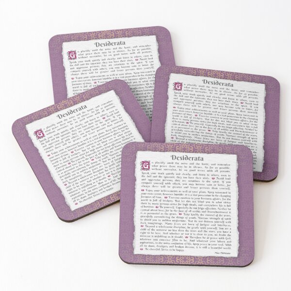 Item preview, Desiderata - Things desired - poem of Max Ehrmann designed and sold by MagaliC.