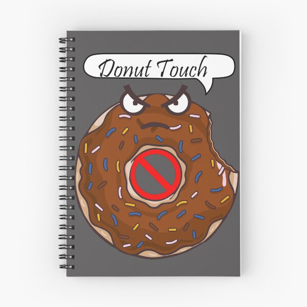 Item preview, Donut Touch my stufs | Chocolate Donut Sticker designed and sold by Wuxya.