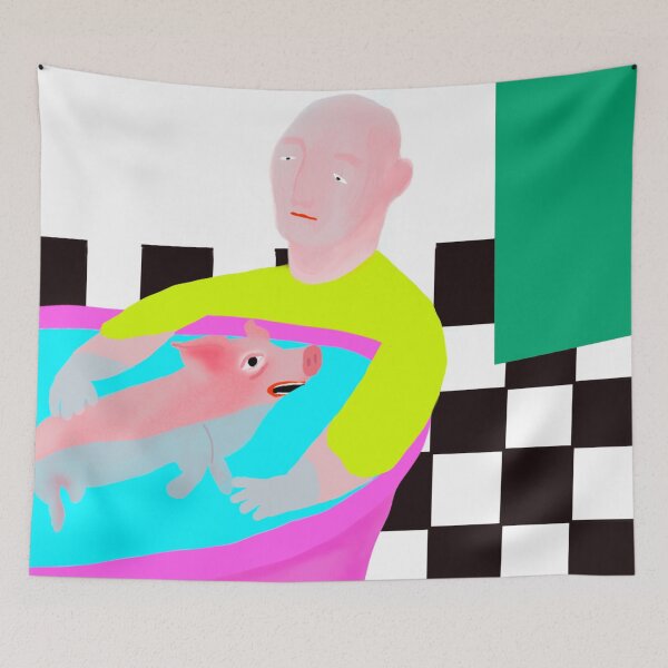 Item preview, Piggy Bath | Nikki Gerak illustration designed and sold by NikkiGerak.