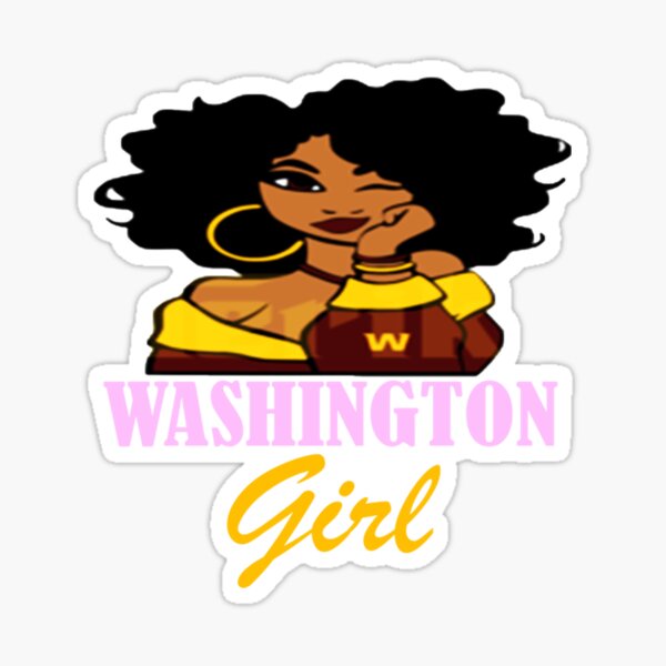 NFL Washington Commanders SVG Black Girl Cutting Files