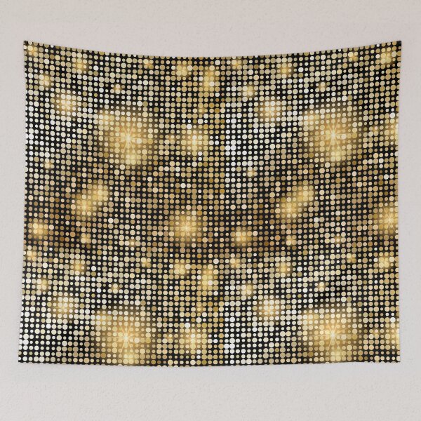 Item preview, Golden shiny mosaic in disco ball style designed and sold by badretop.