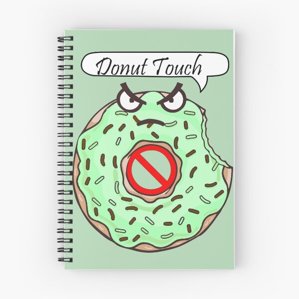 Item preview, Donut Touch my stufs | Green  Donut Sticker designed and sold by Wuxya.