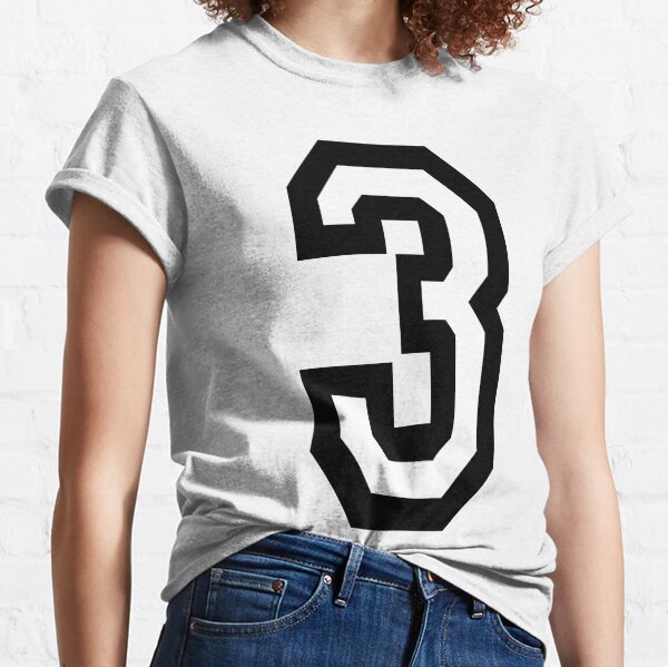 NUMBER 3. TEAM SPORTS, THREE, 3rd, THIRD, Competition, Tri, Triple. Classic T-Shirt