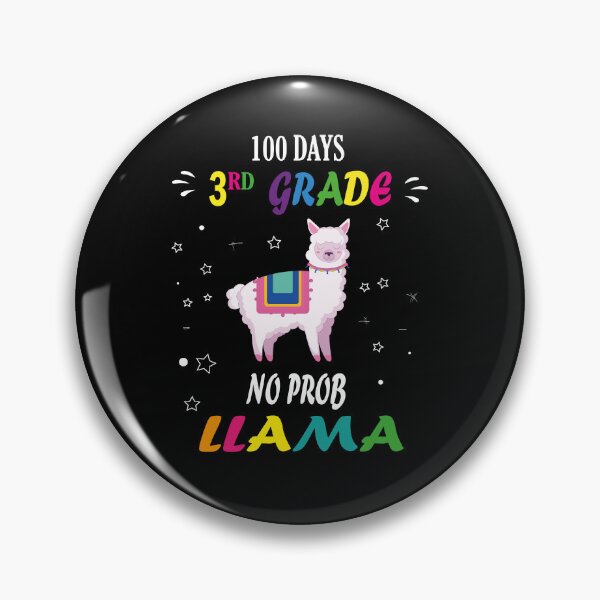 Item preview, 100 days 3rd grade no prob llama, No Prob Llama | Alpaca Lover | Cute Llama | Nature Lover | Llama Silhouette Tee designed and sold by SimoSaladain.