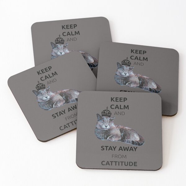 Item preview, Keep Calm and Stay Away from Cattitude Bonnie designed and sold by LOKP.