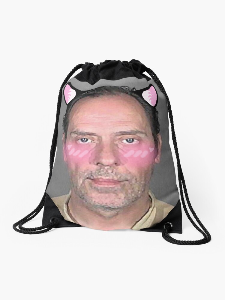 Thumbnail 1 of 3, Drawstring Bag, Catboy Peter Murphy's Mugshot designed and sold by OscarWhitman.