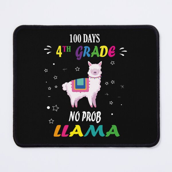 Item preview, 100 days 4th grade no prob llama, No Prob Llama | Alpaca Lover | Cute Llama | Nature Lover | Llama Silhouette Tee designed and sold by SimoSaladain.
