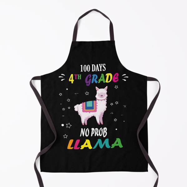 Item preview, 100 days 4th grade no prob llama, No Prob Llama | Alpaca Lover | Cute Llama | Nature Lover | Llama Silhouette Tee designed and sold by SimoSaladain.