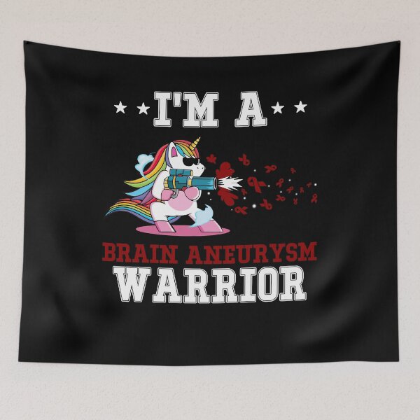 Item preview, Funny Unicorn I'm A Brain Aneurysm Warrior designed and sold by heppenp.