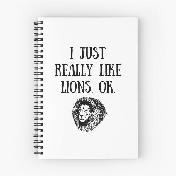 Aperçu de l'œuvre  J'aime vraiment les lions, d'accord créée et vendue par Tee  Fever.