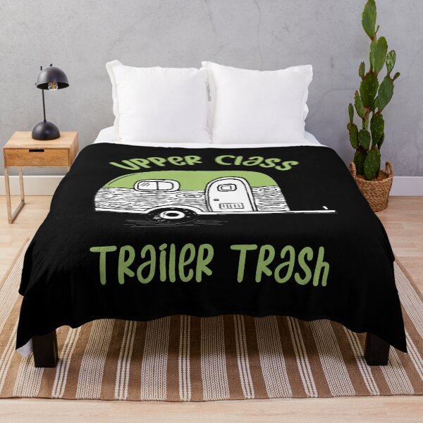 Item preview, Rv Camping Car Funny Quote - Upper Class Trailer Trash designed and sold by Outdoorsy World.