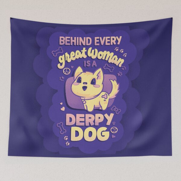 Item preview, Behind Every Great Woman is a Dog designed and sold by polliadesign.