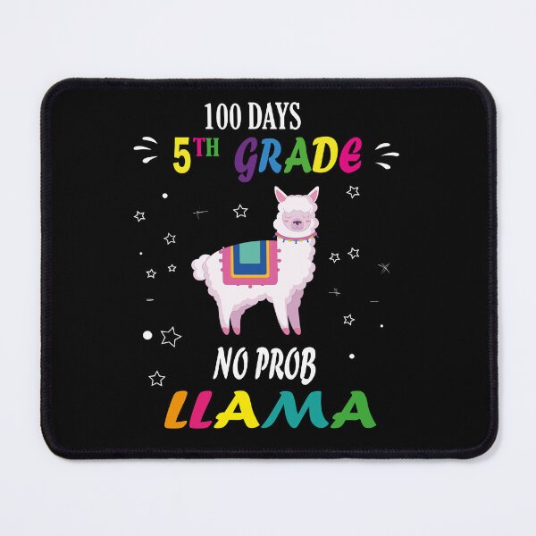 Item preview, 100 days 5th grade no prob llama, No Prob Llama | Alpaca Lover | Cute Llama | Nature Lover | Llama Silhouette Tee designed and sold by SimoSaladain.