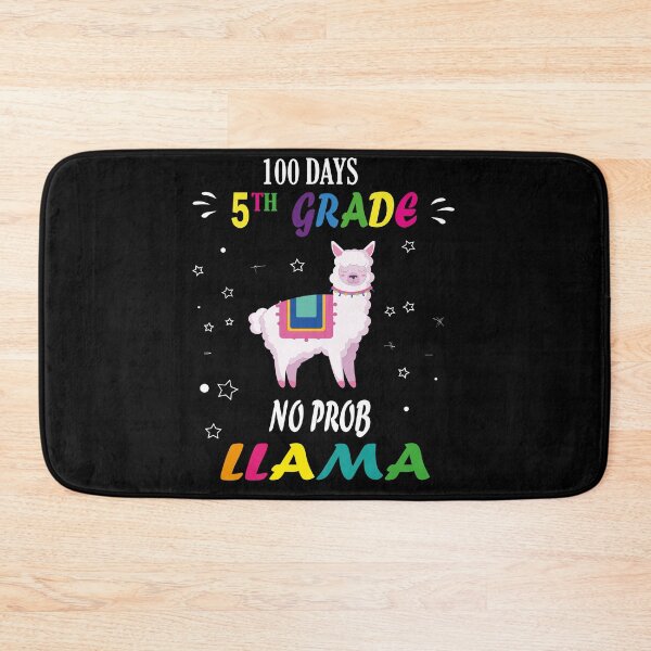 Item preview, 100 days 5th grade no prob llama, No Prob Llama | Alpaca Lover | Cute Llama | Nature Lover | Llama Silhouette Tee designed and sold by SimoSaladain.