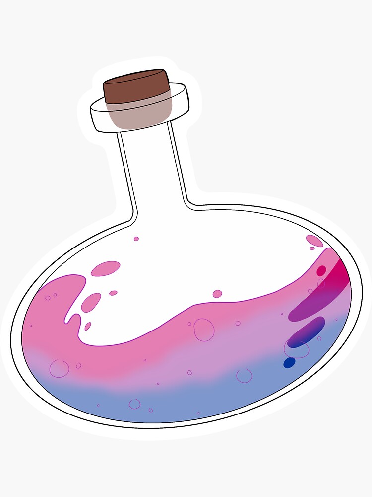 Pride Potion Bisexual Sticker For Sale By Felixxx Redbubble