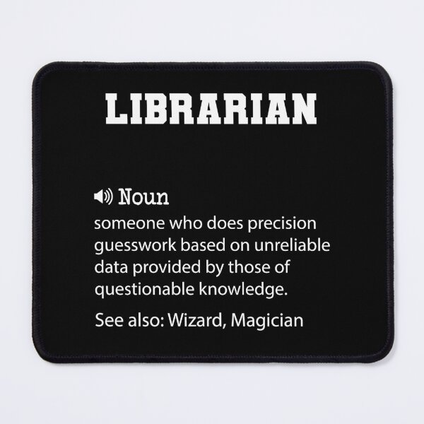 Item preview, Librarian Definition, Funny Librarian Quote, Cool gift for Librarian lover designed and sold by ZAstore.