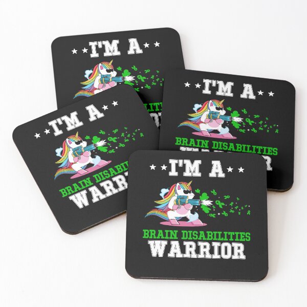 Item preview, Funny Unicorn I'm A Brain Disabilities Warrior designed and sold by heppenp.