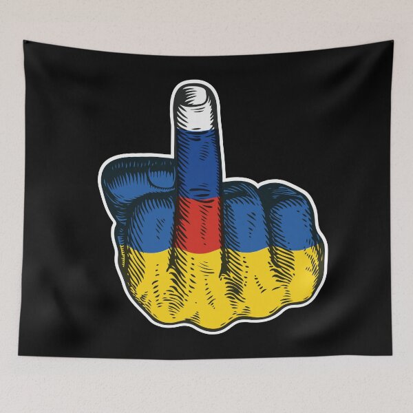 Item preview, SUPPORT UKRAINE - F*CK RUSSIA - PROTEST designed and sold by terrasirius.