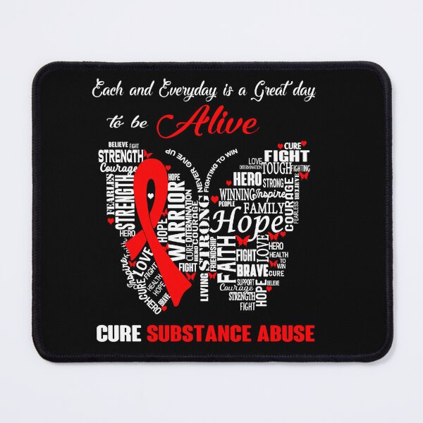 Item preview, Butterfly Ribbon Cure Substance Abuse Awareness designed and sold by Tadmab.