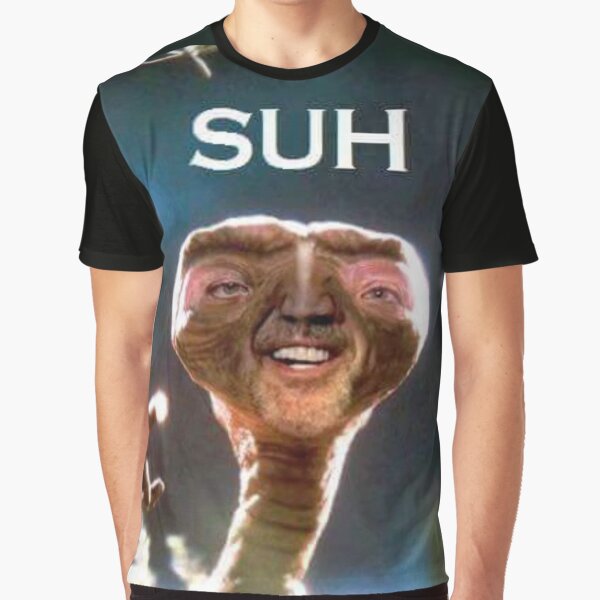Vista previa del artículo con la obra «SUH amigo E.T meme», diseñado y vendido por Shrewd Mood.