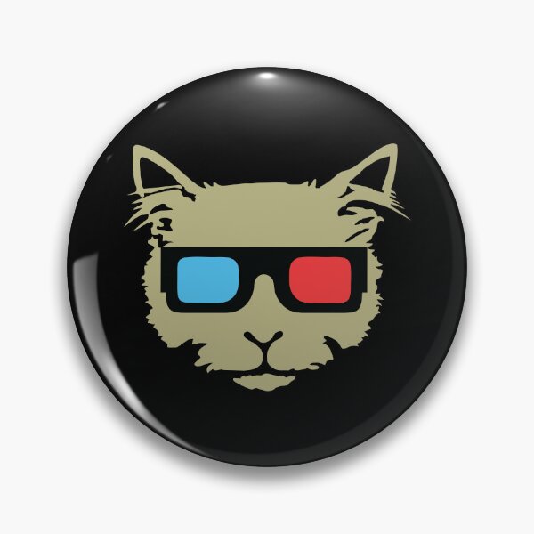 Item preview, Cat with 3d glasses designed and sold by BandiRock.