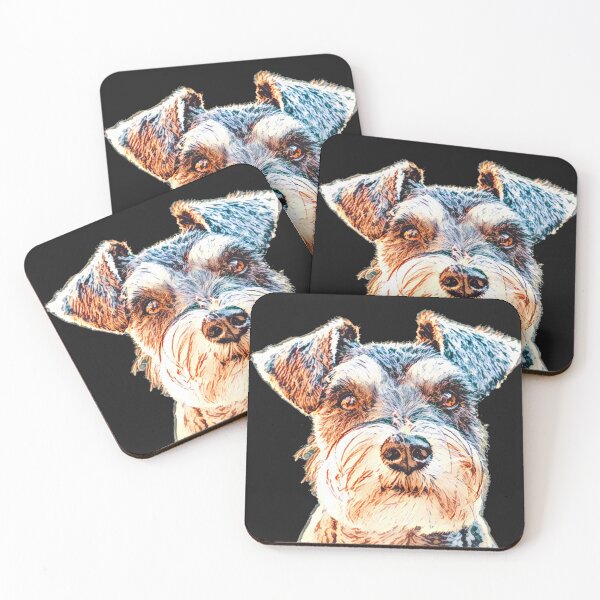 Artikelvorschau, Schnauzer-Welpen-Gesicht entworfen und verkauft von RiserTees.