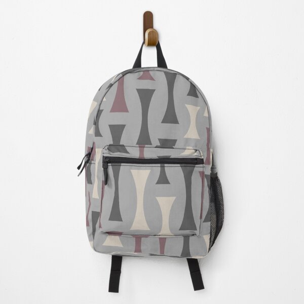 Item preview, Retro Mid Century Modern Abstract Pattern 842 Mauve Gray and Beige designed and sold by tonymagnerart.