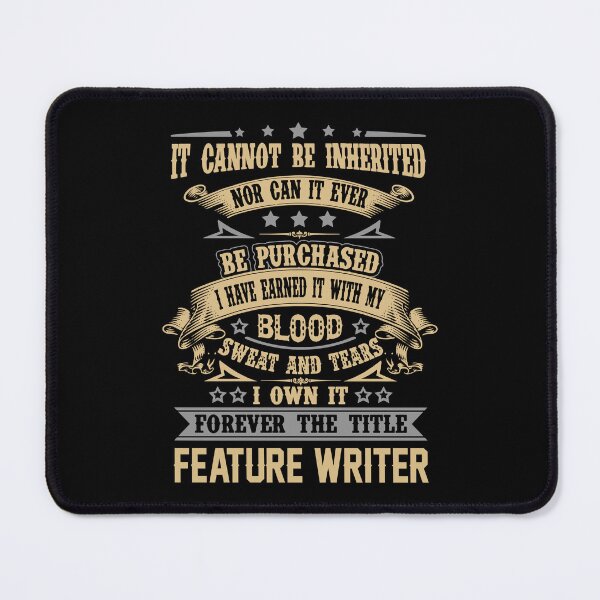 Item preview, Feature Writer T Shirt - Forever The Title Job Gift Item Tee designed and sold by celiagomez456.