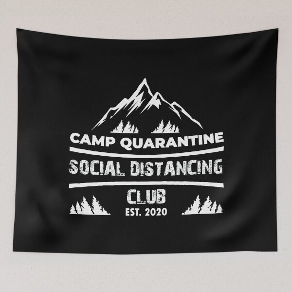 Item preview, Camp Quarantine Social Distancing Est 2020 designed and sold by TooFlyDesign.
