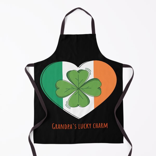 Item preview, St. Patrick's Day - Grandpa's Lucky Charm, Tri- Colour Love heart With Shamrock designed and sold by LMcDs.