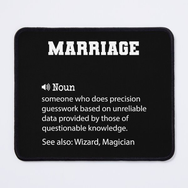 Item preview, Marriage Definition, Funny Marriage Quote, Cool gift for Marriage lover designed and sold by ZAstore.