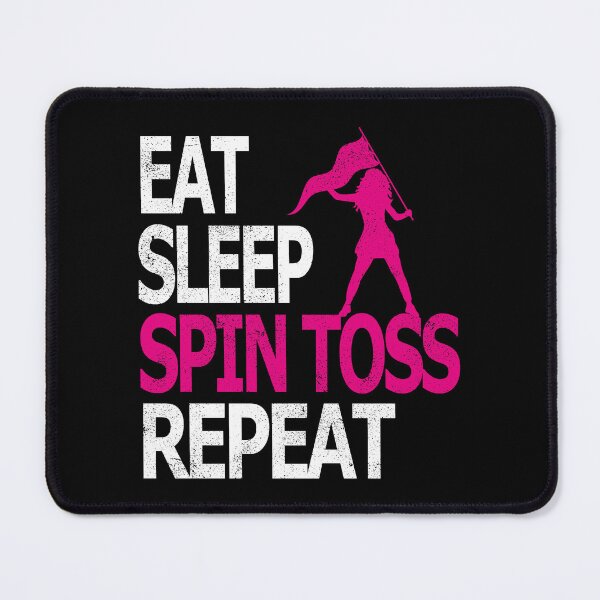 Item preview, Eat Sleep Spin Toss Repeat,  Flag Color Guard Mom Momen Girls  designed and sold by SaliDesigner.