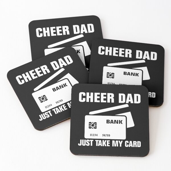 Item preview, Cheer Dad Just Take My Card designed and sold by TooFlyDesign.