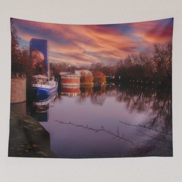 Item preview, Sunset at lake in Berlin designed and sold by CrazyShutter.