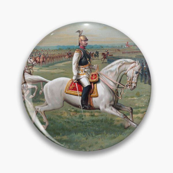 Item preview, Kaiser Wilhelm II On Horseback Leading Troops designed and sold by warishellstore.