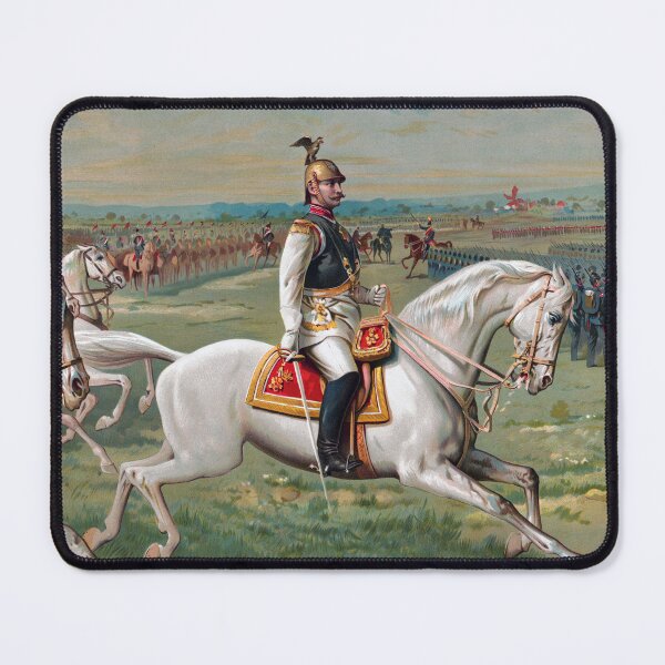 Item preview, Kaiser Wilhelm II On Horseback Leading Troops designed and sold by warishellstore.