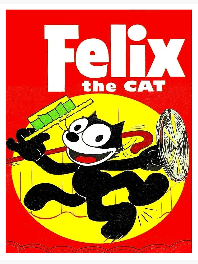 Felix The Cat Vintage Cartoon Abstract Dancing Character Print Felix The Cat Vintage Cartoon Abstract Dancing Character Print