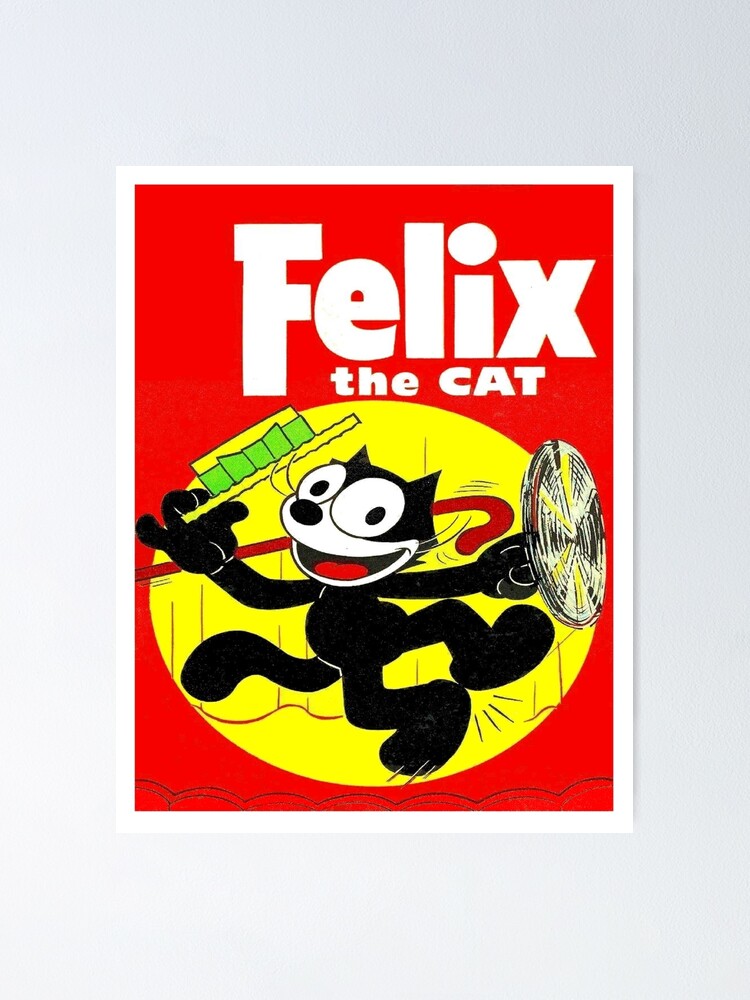 Felix The Cat Vintage Cartoon Abstract Dancing Character Print Felix The Cat Vintage Cartoon Abstract Dancing Character Print
