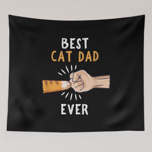 Item preview, Mens Best Cat Dad Ever Paw Fist Bump designed and sold by zacben.