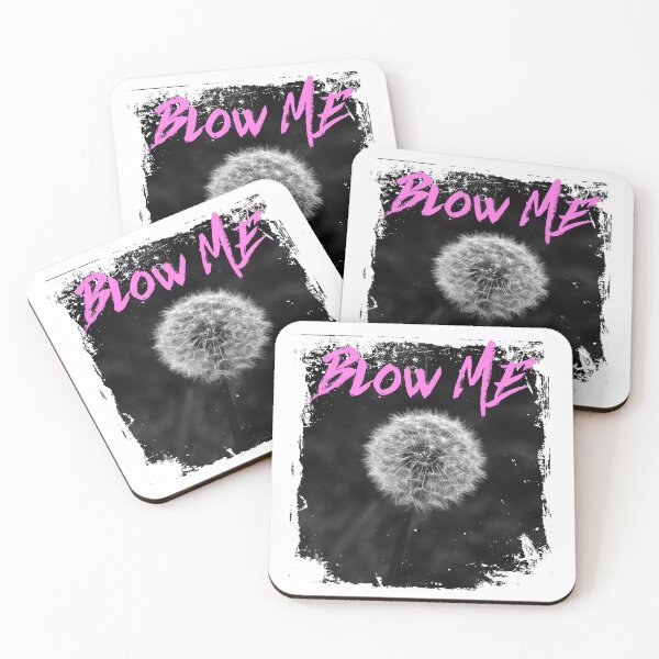 Item preview, Dandelion color aesthetic, Funny Blow me Pun Pink Black and white design for Botany students designed and sold by Cheeky Companions.
