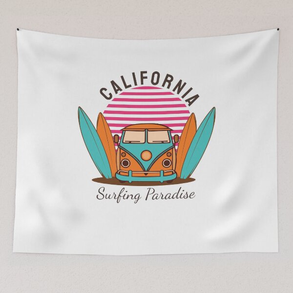 Item preview, CALIFORNIA Surfing Paradise T-shirts Desing designed and sold by LUXE SHIRT.