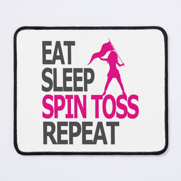 Item preview, Eat Sleep Spin Toss Repeat,  Flag Color Guard Mom Momen Girls  designed and sold by SaliDesigner.