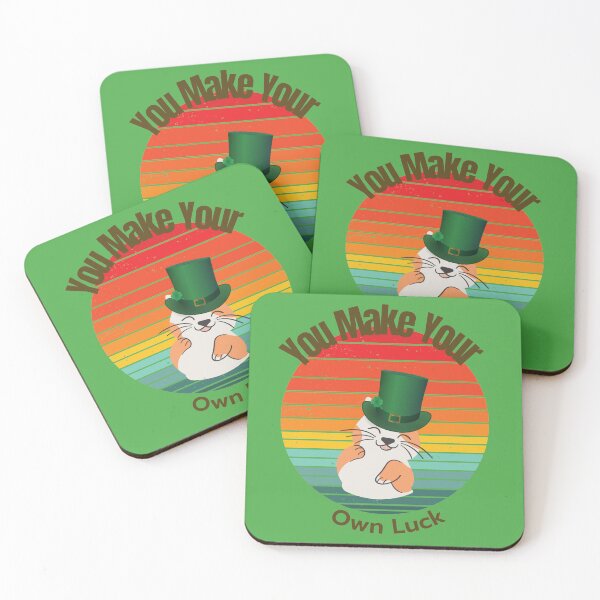 Item preview, You Make Your Own Luck - Irish Cat with Grunge Sunset designed and sold by Mechanical-Artt.