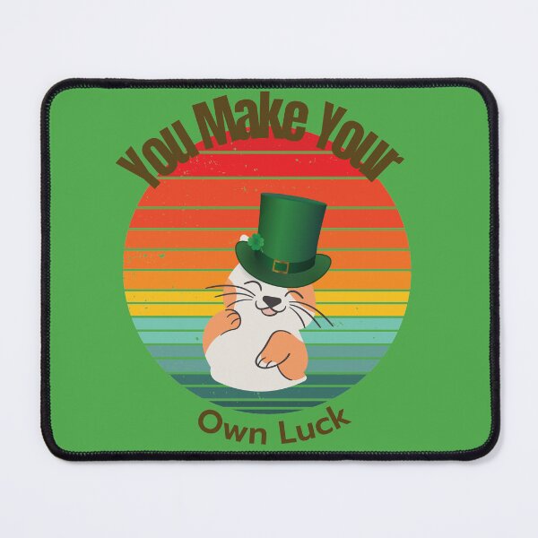 Item preview, You Make Your Own Luck - Irish Cat with Grunge Sunset designed and sold by Mechanical-Artt.