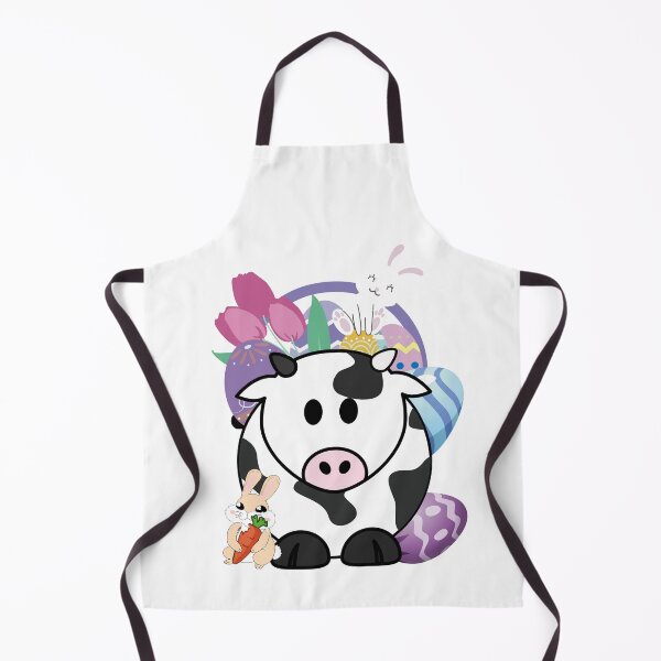 Aperçu de l'œuvre Panier de Pâques vache mignonne créée et vendue par SoniaCoteStudio.