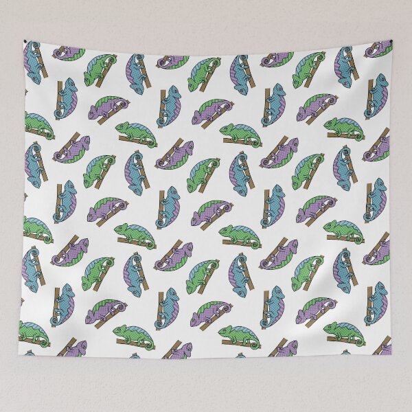 Item preview, Chameleon Pattern Green Blue Purple designed and sold by Milizabeth.